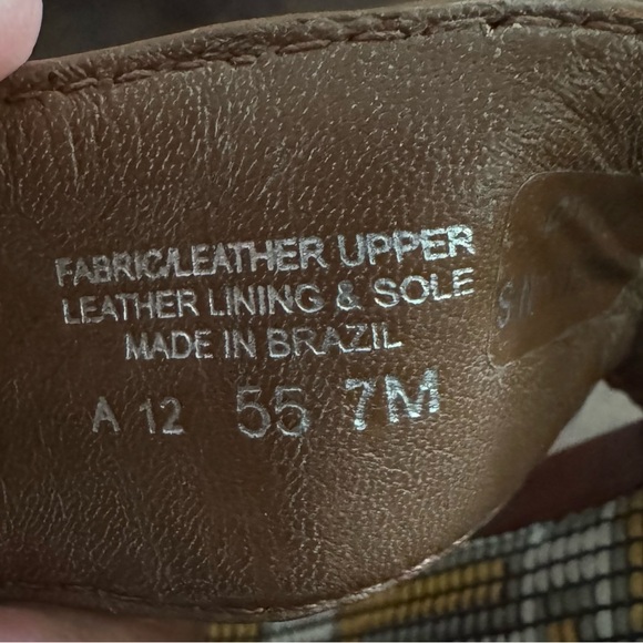 EUC Tory Burch Florian Aztec leather Sandal size 7 - Picture 9 of 14